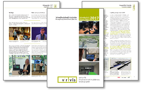 Einzelne Seiten aus dem VRVis Geschäftsbericht 2017