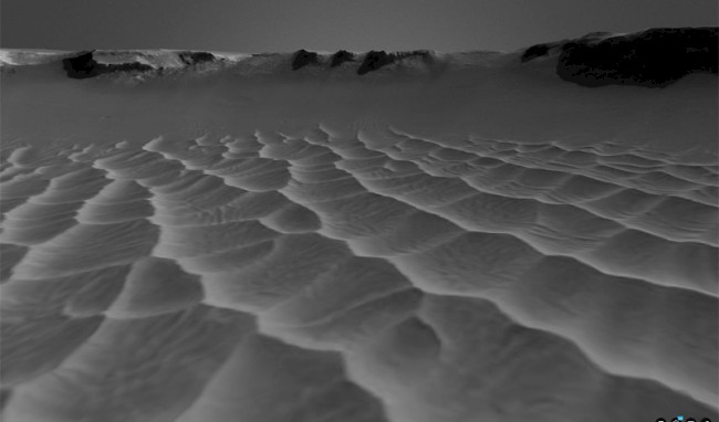 [Translate to en:] Victoria-Krater auf dem Mars