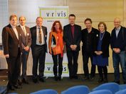 Gruppenfoto der Vortragenden und der Geschäftsführer des VRVis bei den Visual Computing Trends 2017