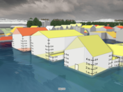 Visualisierung eines Hochwassers mit der Simulationssoftware Visdom
