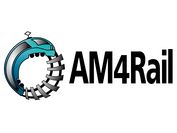 Das AM4Rail Logo enthält einen Zug, der sich im Kreis auf Eisenbahnschienen dreht - wie eine Schlange, die sich in den Schwanz beißt.