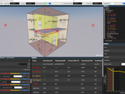 Dashboard einer Software, die thermische und energietechnische Simulation von Gebäuden ermöglicht.